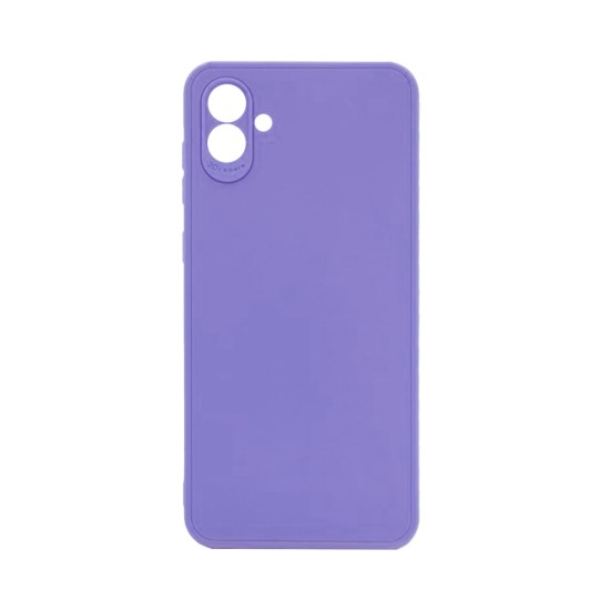 Soft Silicone Case with Camera Shield for Samsung Galaxy A05 Purple